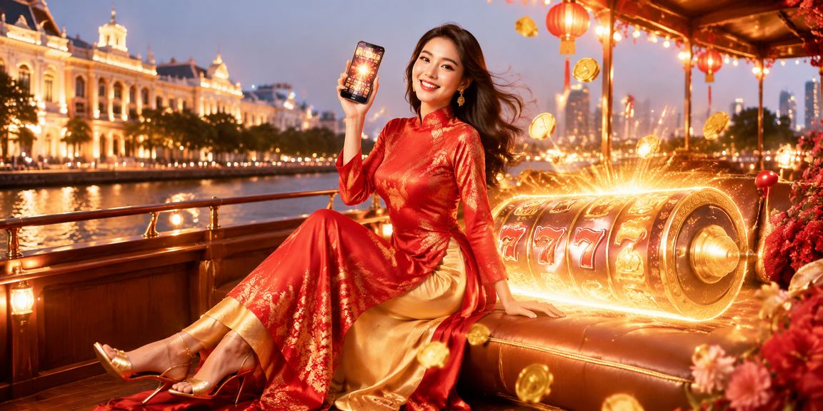 Slot game áo dài phong cách Việt Nam trên điện thoại cm66 tại TP.HCM